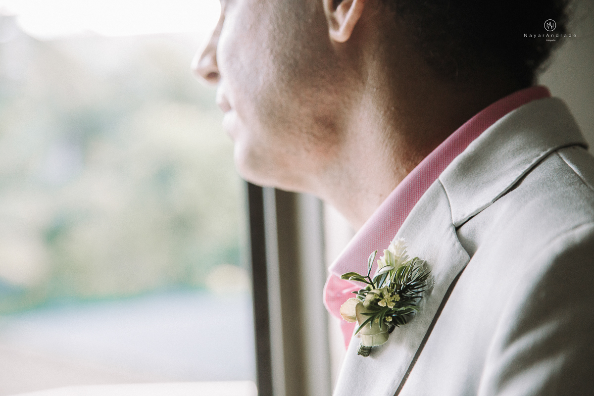Detalhes de roupa making of do cantor JOrge Vercillo em seu casamento em salvador bahia pelas lentes de Nayara Andrade fotografia
