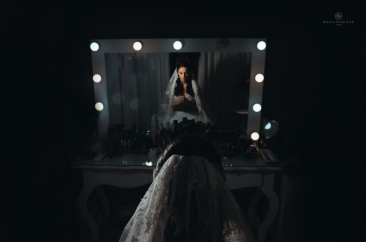 making of de noiva no salao da nathalie no helbor em santos noiva policial oficial vestido de renda com mantilha com renda na borda