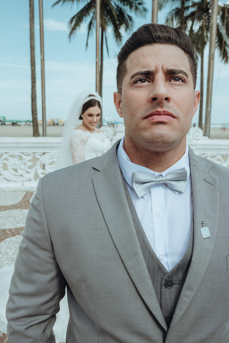 casamentode dia em Santos feito pela fotografa mais premiada da regiao nayara andrade. noivos casando de dia na baixada santista