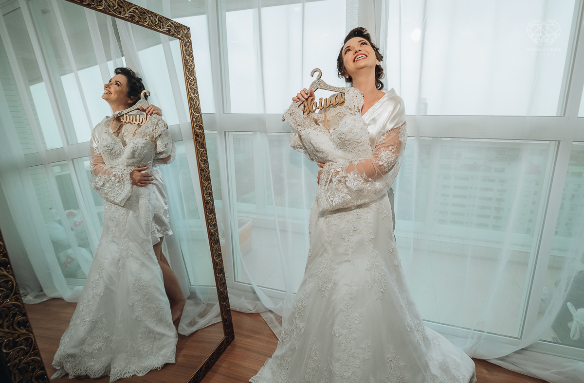 making odf de noiva feita no salao clau duarte em santos pela fotografa premiada nayara andrade em santos noiva classica com vestido da santos maison