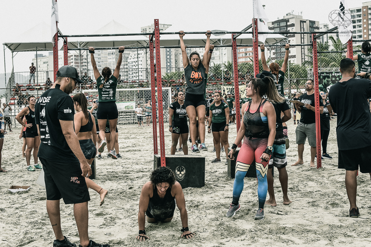 campeonato de cross fit prova murph scalled rx elit coach e iniciante promovido pelo crossfit sao vicente e prefeitura de sao vicente fotos da fotografa premiada nayara andrade de santos