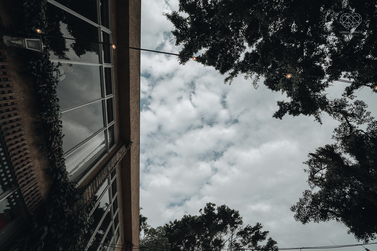 cerimonia de casamento ao ar livre com lindo por do sol no espaço plataforma em sao vicente santos no ilha porchat