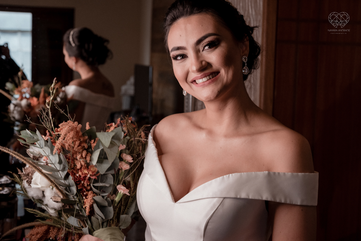 making of de noiva casamento rustico de dia em santa isabel sao paulo fotografado por nayara andrade fotografia fotografa premiada noiva com vestido liso branco e decoracao rustica noiva com madrinhas em fotos posadas para o dia do casamento 