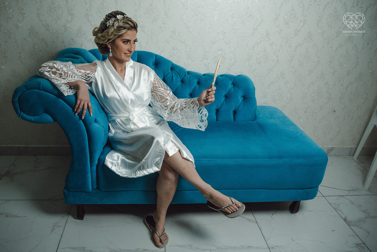 noiva linda e classica casamento de dia em um casamento ao ar livre making of de cabelo e maquiagem fotografa nayara andrade fotografa premiada