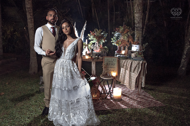 casamento editorial na praia do guaiuba guaruja decoraçao rustica mini wedding elopment fotografado pela fotografa nayara andrade fotografia prenmiada  no brasil e no mundo