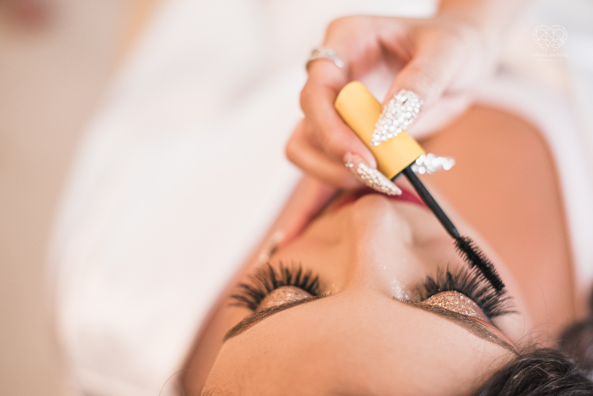 fotos de madrinhas e noiva no making of do dia do casamento team noiva nayara andrade