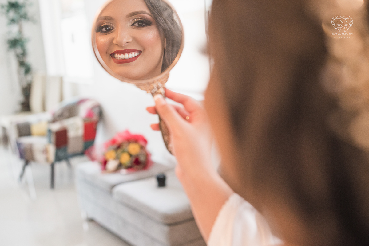 fotos de madrinhas e noiva no making of do dia do casamento team noiva nayara andrade