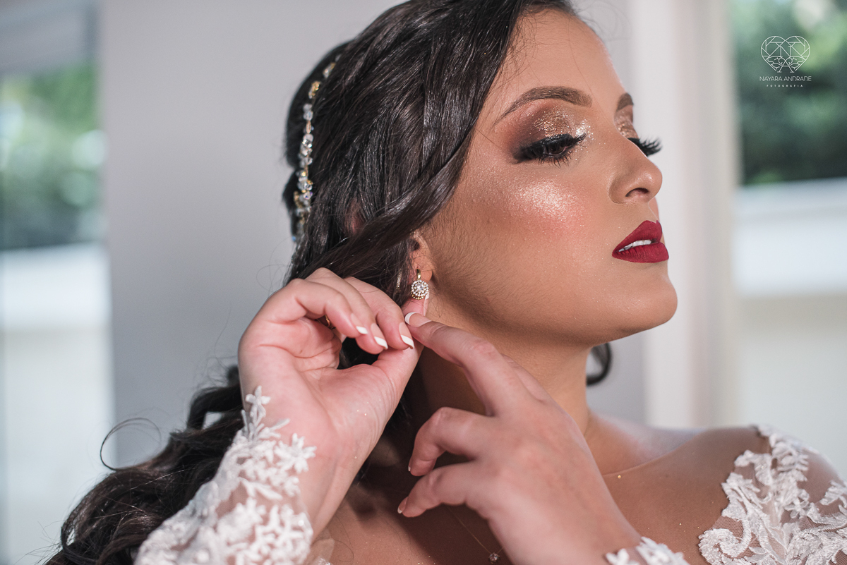 fotos de madrinhas e noiva no making of do dia do casamento team noiva nayara andrade