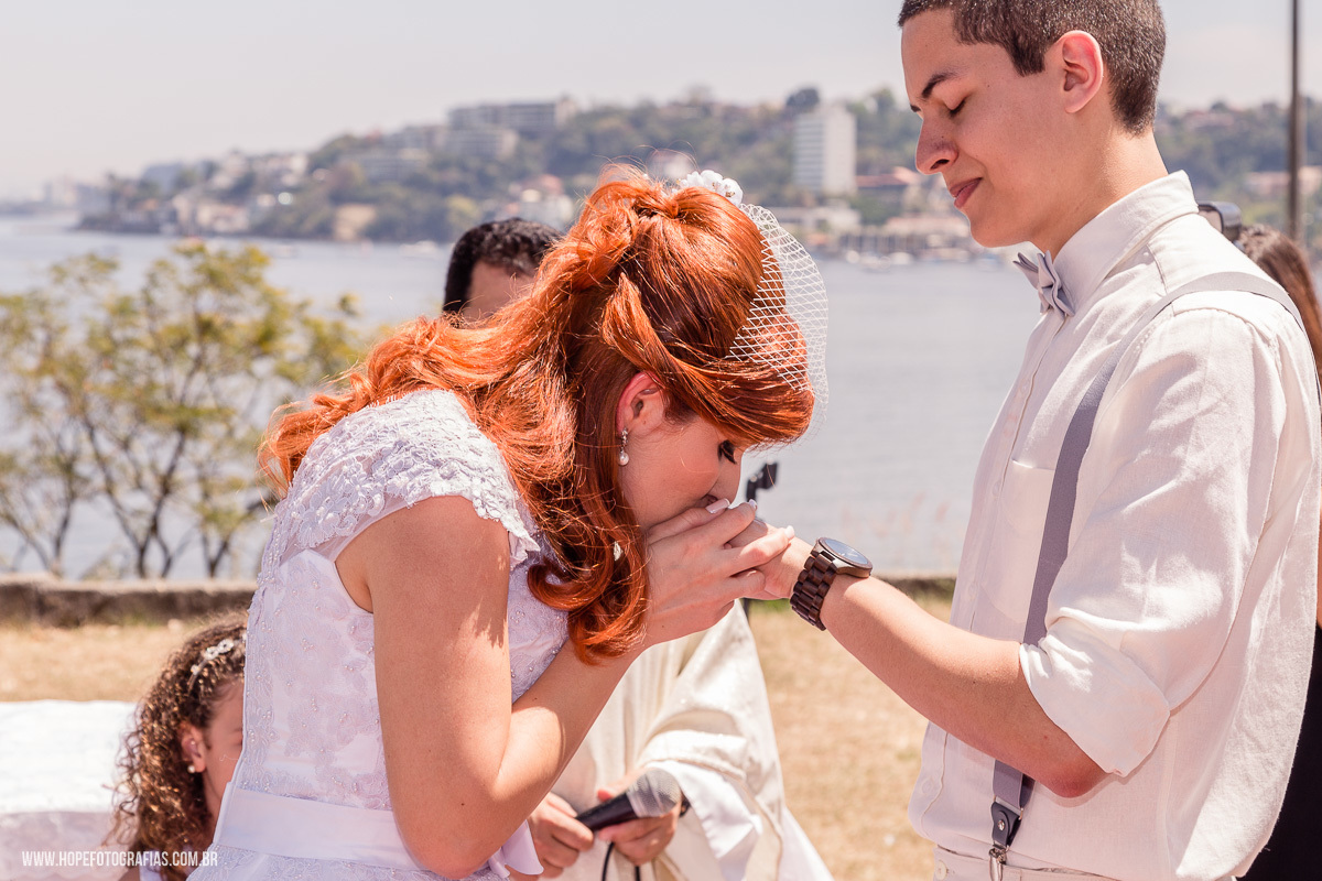 Fotografia de casamento - Igrejinha de São Francisco - Niterói  - RJ