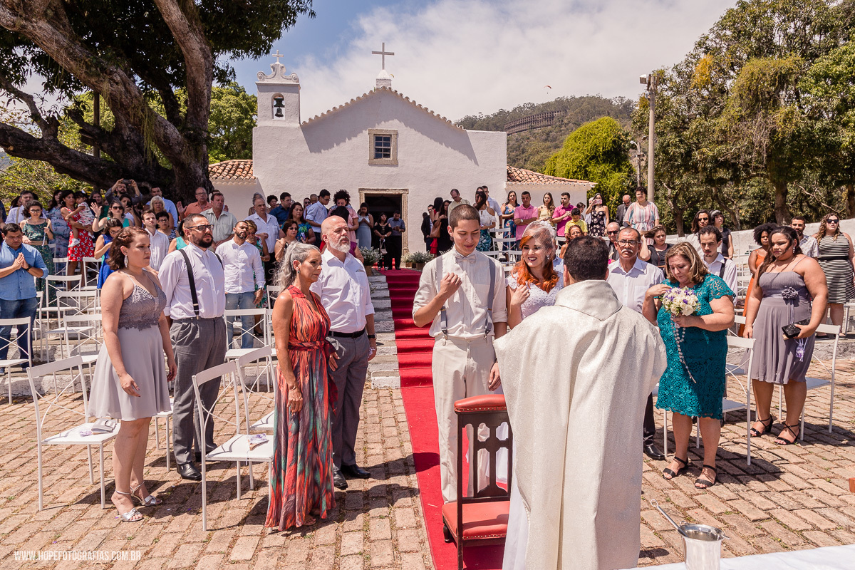 Fotografia de casamento - Igrejinha de São Francisco - Niterói  - RJ