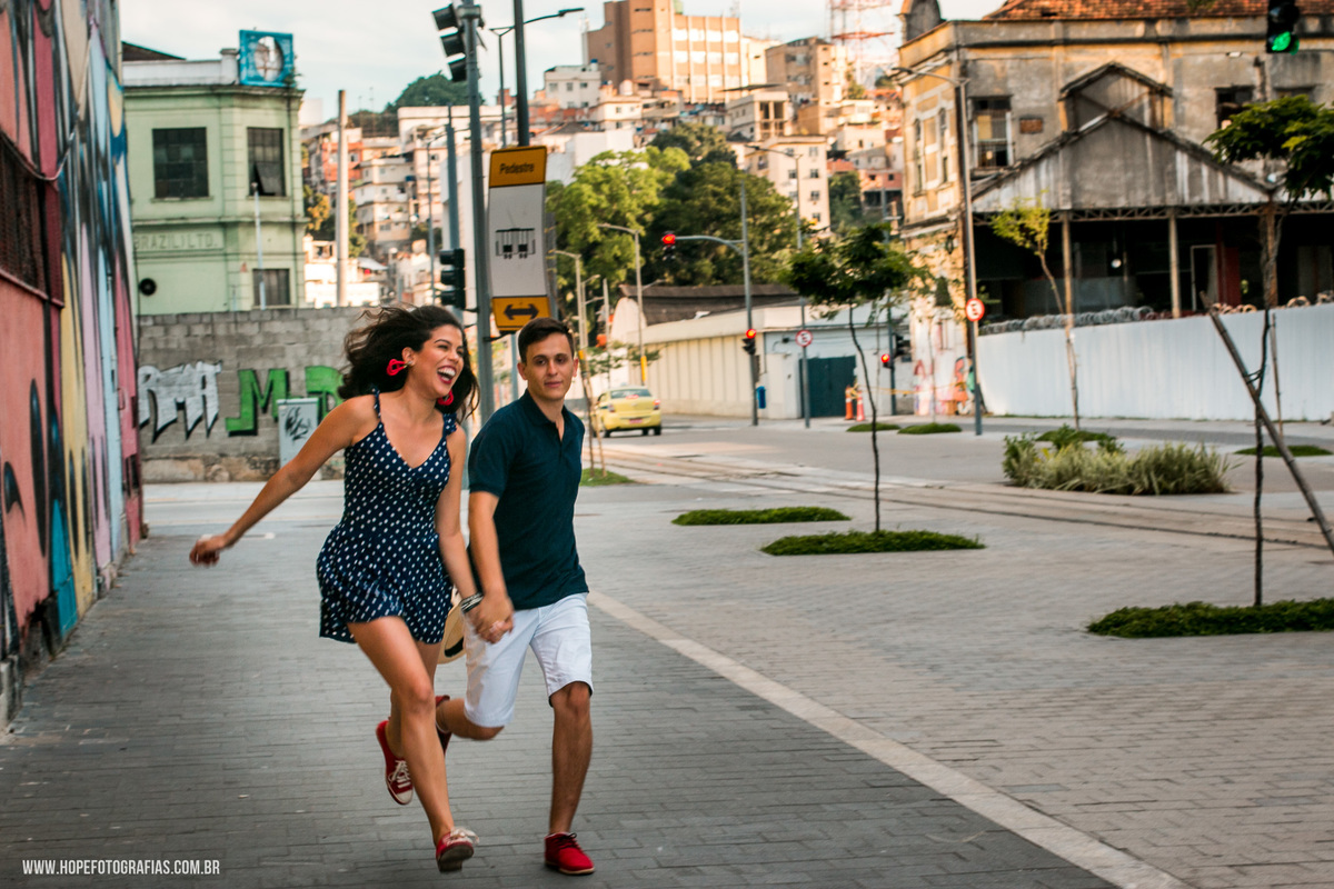 Ensaio de Casal - Prewedding - Praça Mauá - Centro RJ