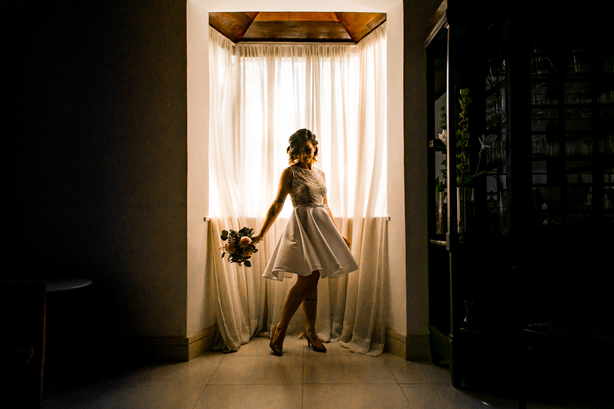 vestido de noiva curto - Vila Inglesa - Thash the dress - niterói RJ