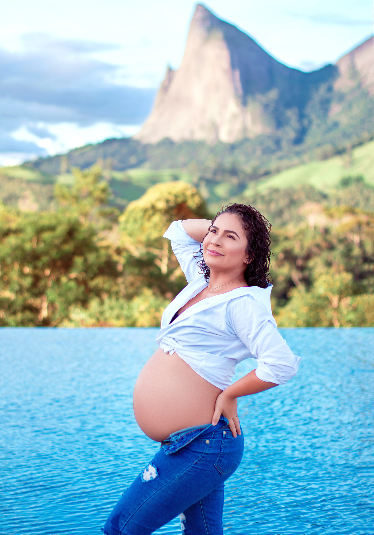 BOOK GESTANTE LEH FOTOGRAFA 
PEDRA AZUL