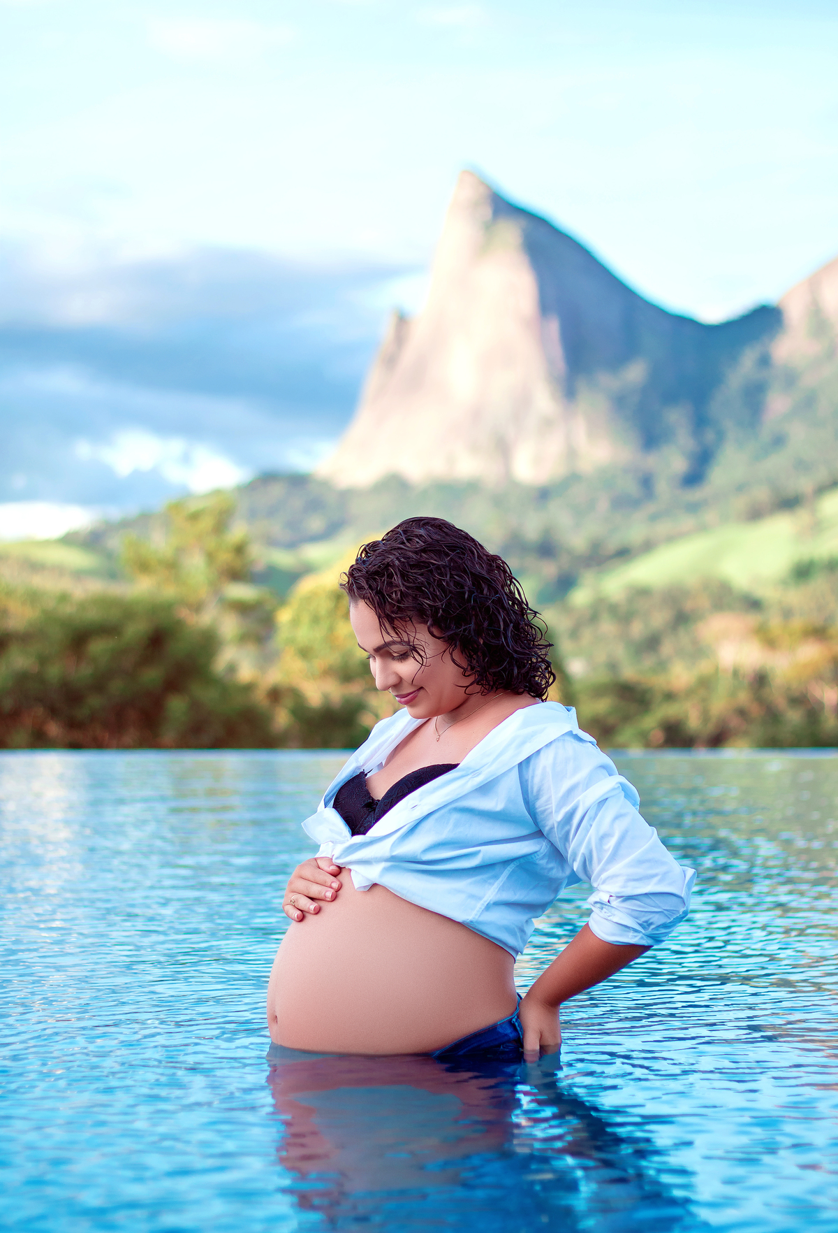 BOOK GESTANTE LEH FOTOGRAFA 
PEDRA AZUL