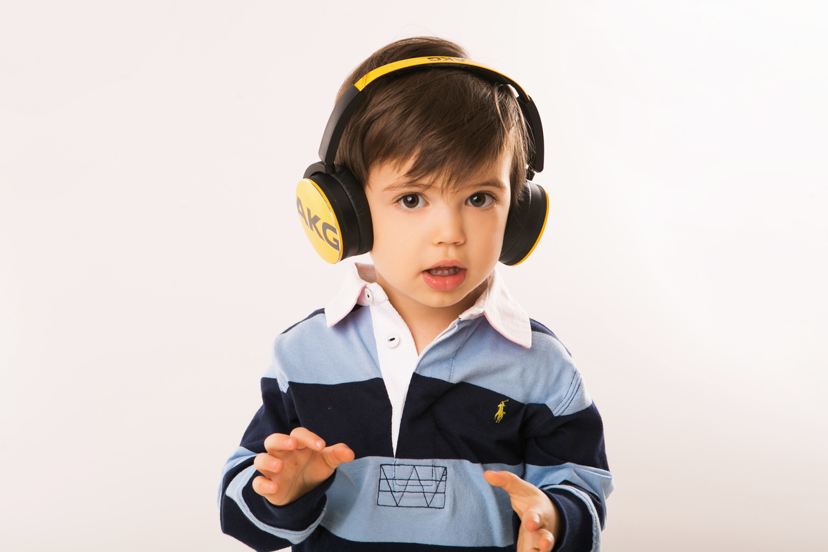 fone de ouvido, criança