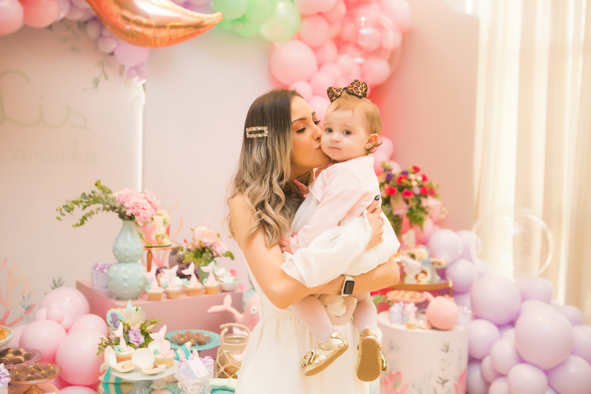 tema de festa menina, tema fundo do mar,