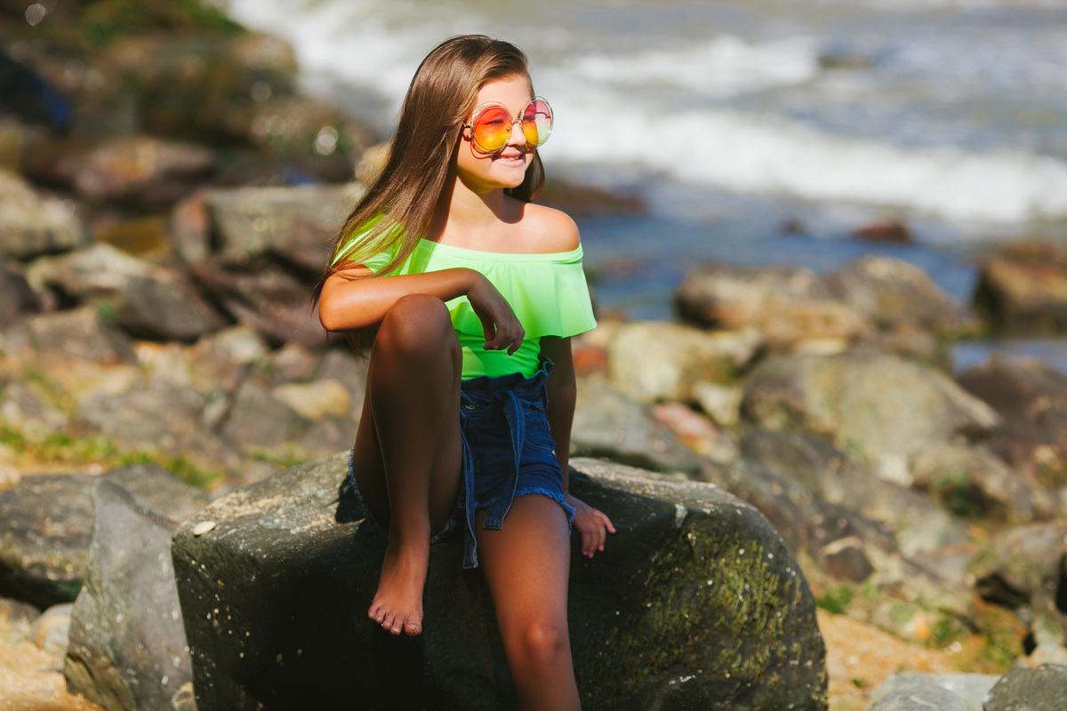 ENSAIO 7 ANOS, ENSAIO MENINA, ENSAIO CRIANÇA, ENSAIO NA PRAIA