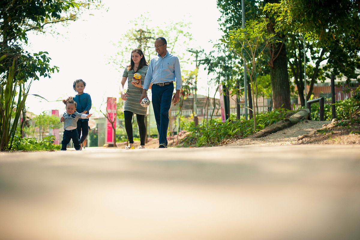 Fotografia de família em São Paulo no parque
