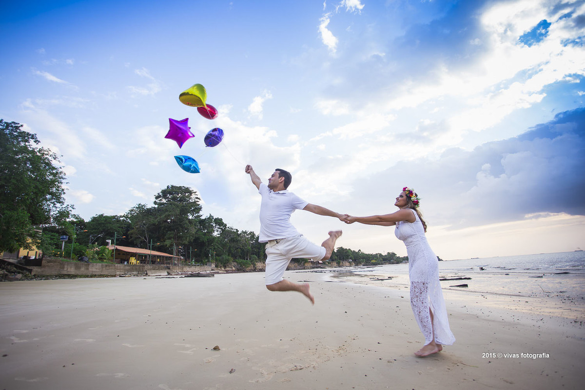 ensaio fotografico casal belem balão
