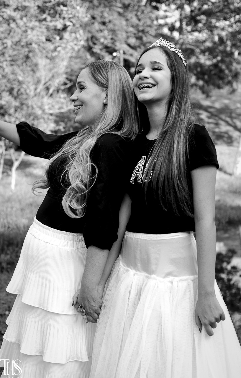 Mãe e filha - Ensaio fotográfico 15 anos