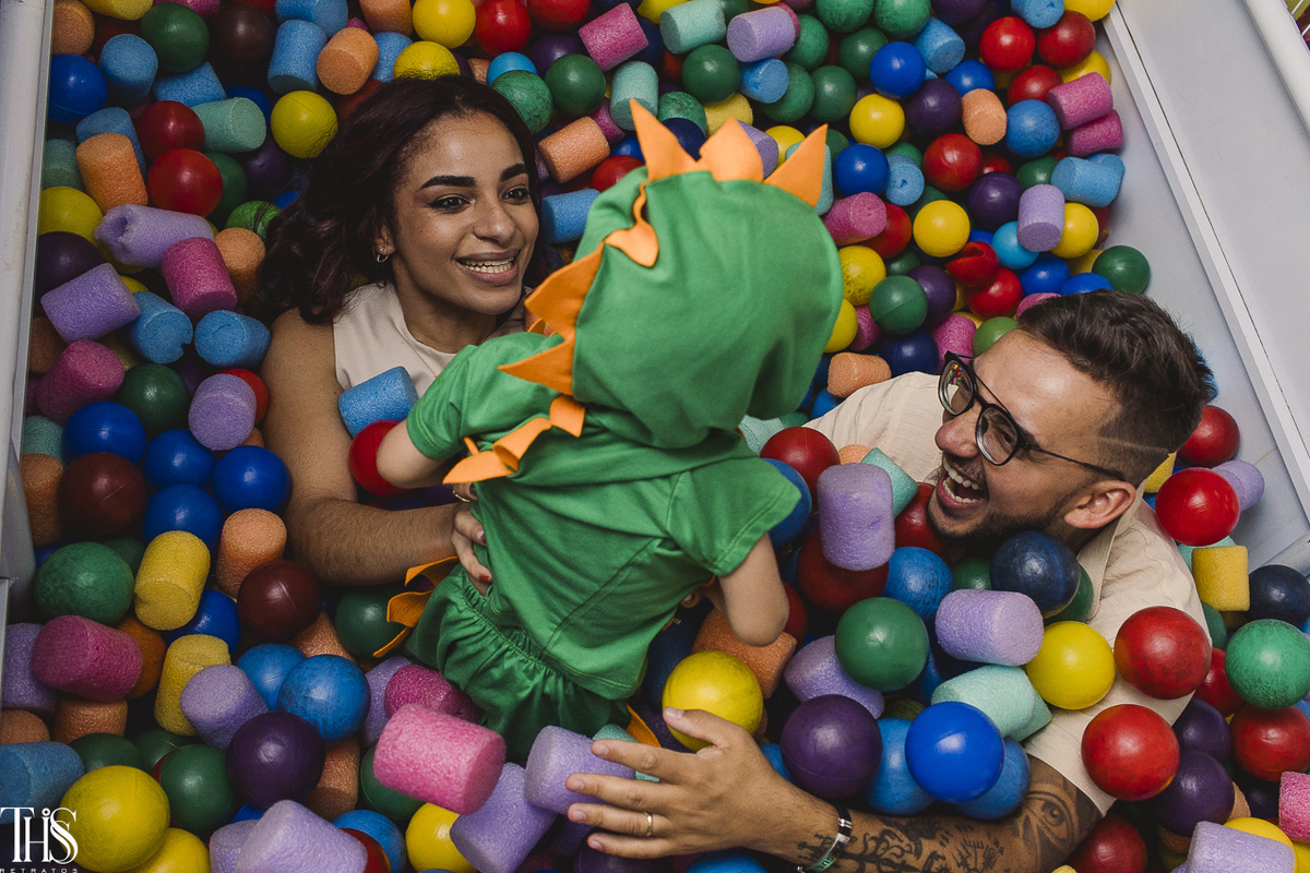 Foto momento diversão em família - Festa Infantil