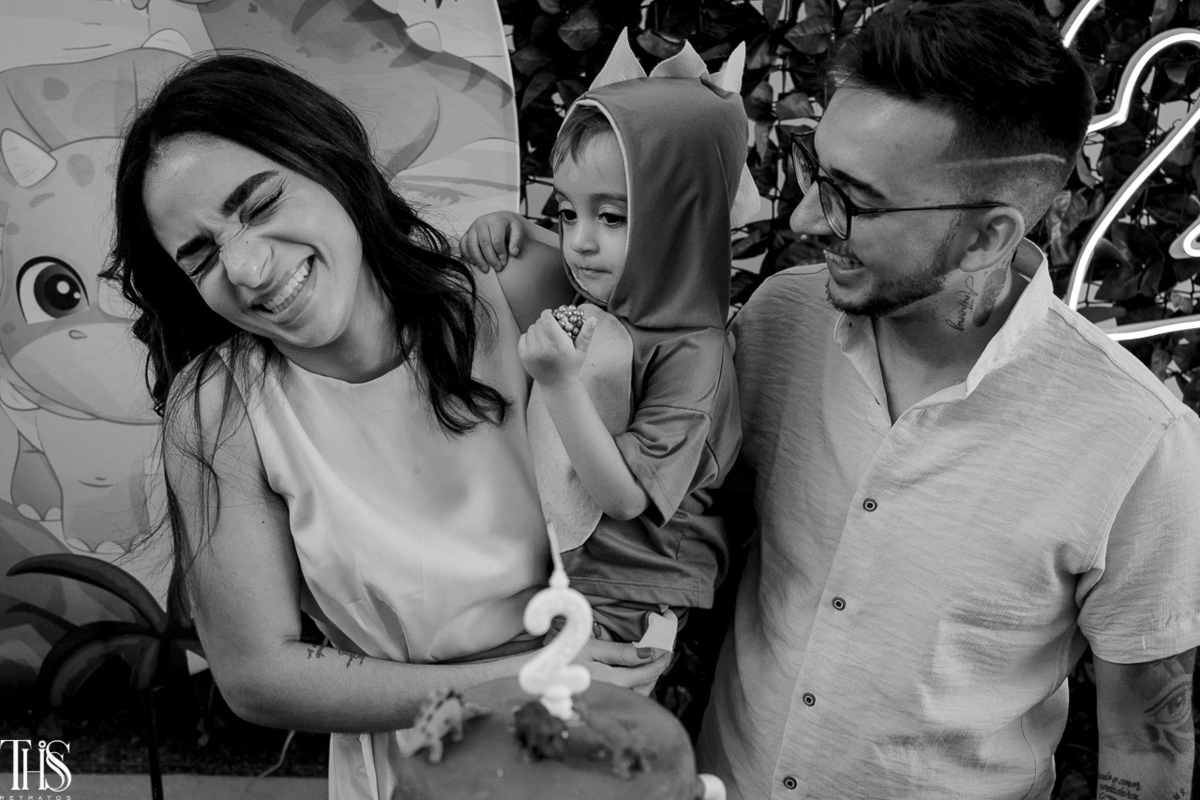 Ensaio fotográfico de família em aniversario infantil