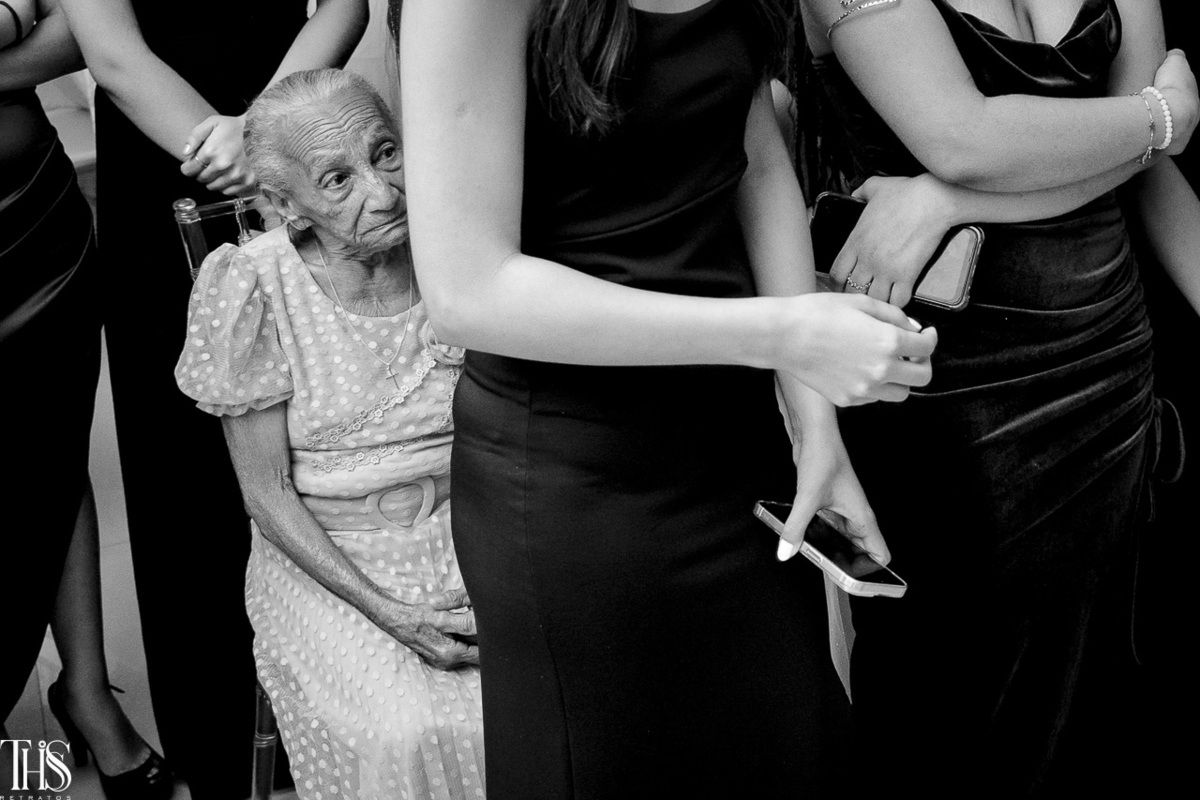 Foto em festa de 15 anos