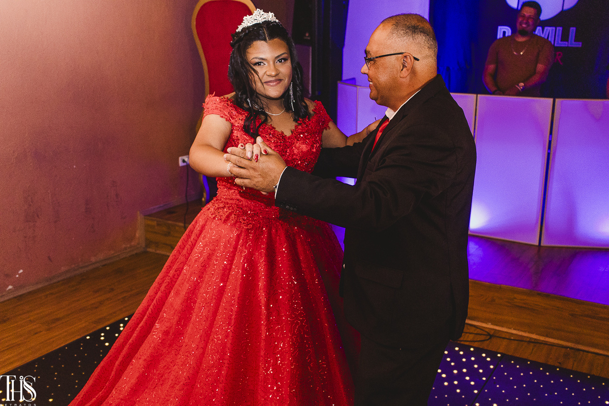Retrato da valsa, festa debutante