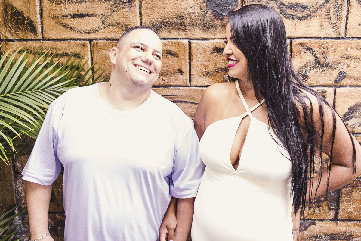Foto - Momento do casal em festa infantil  - Fotografa em SBC