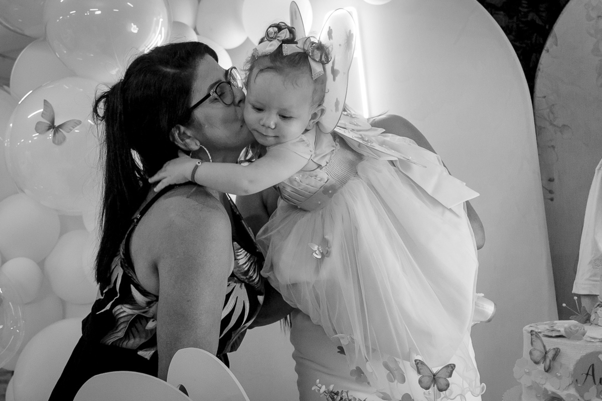 Aniversariante de 1 ano com sua avó - Fotografa em SBC