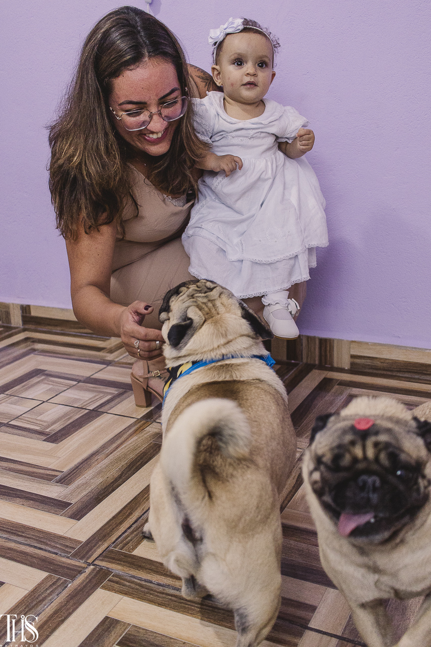 Cachorro e bebê - Fotografa em SBC