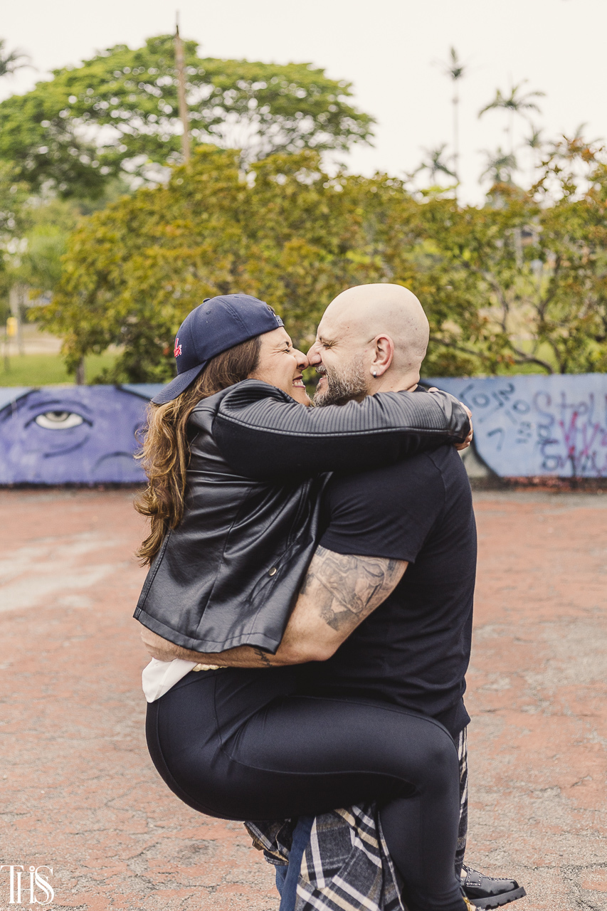 casal sorrindo - Fotografa em SBC