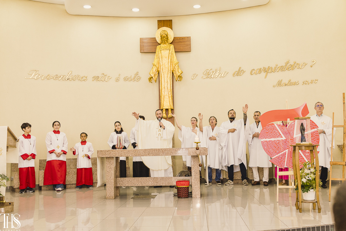padre em igreja batizado -Fotografa em SBC