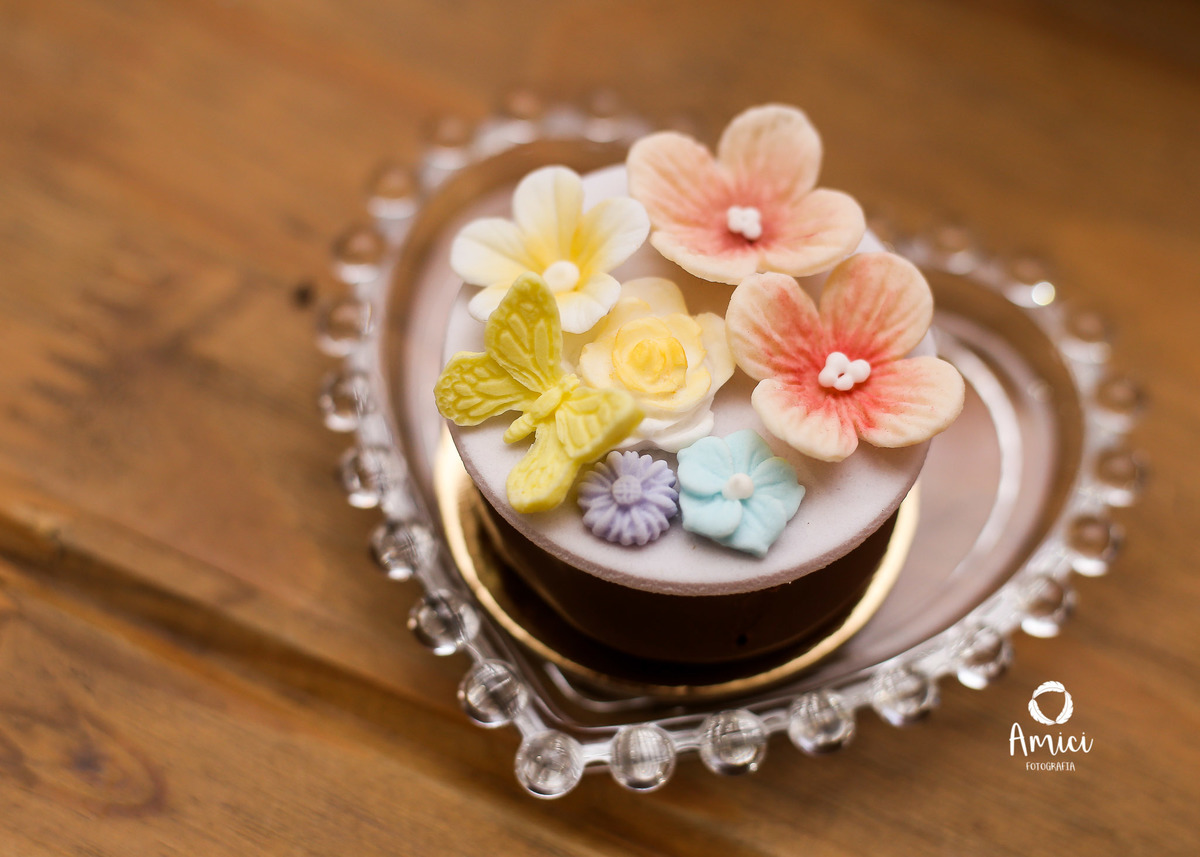 Festa infantil, fotografia de detalhe doce decorado.