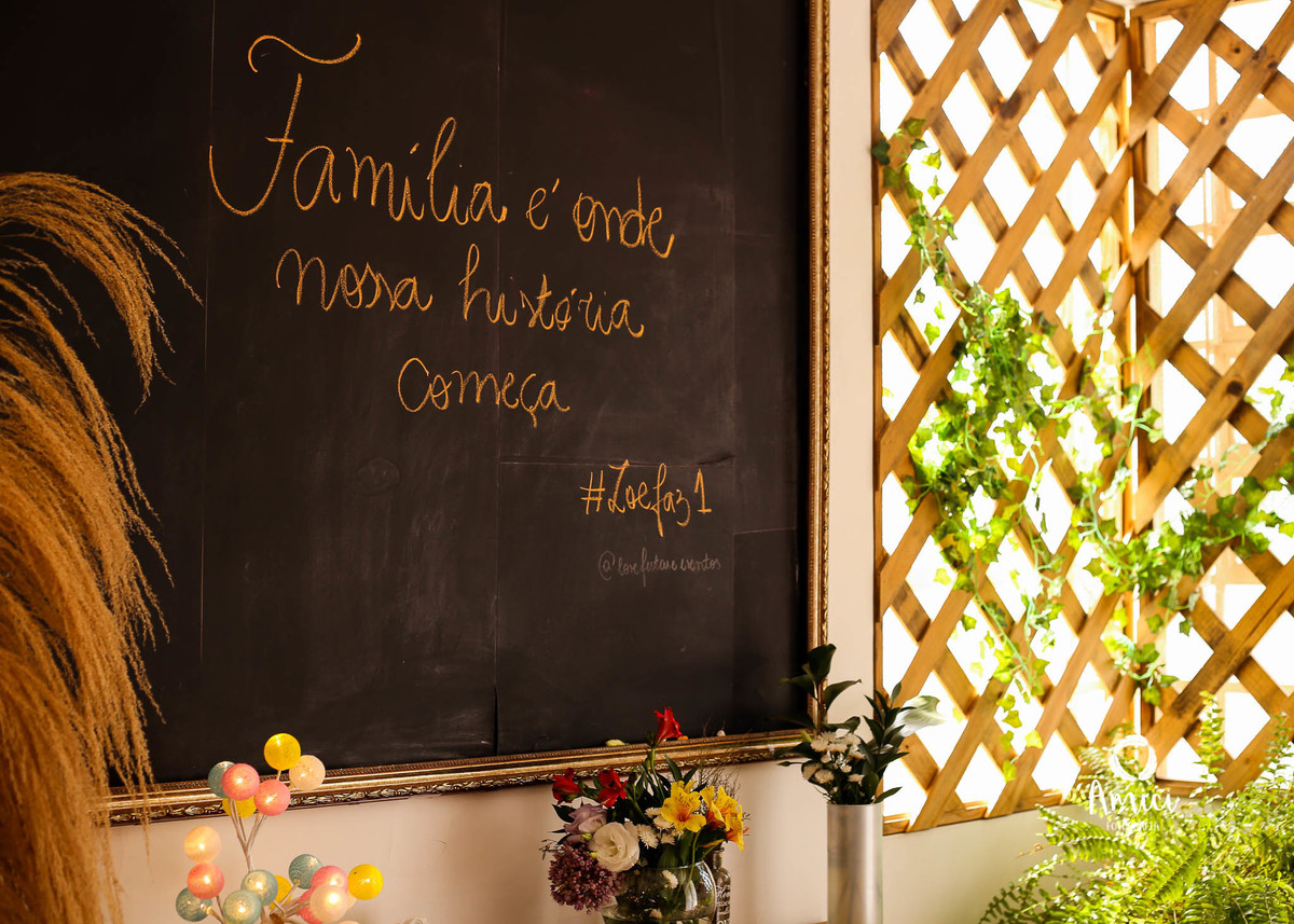 Fotografia festa infantil, detalhe da decoração.