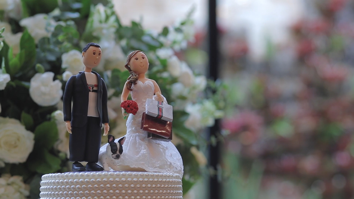 FOTOGRAFIA TOPO DO BOLO CASAMENTO DECORAÇÃO ESPAÇO VILLA VERICO POR HRT FILMES