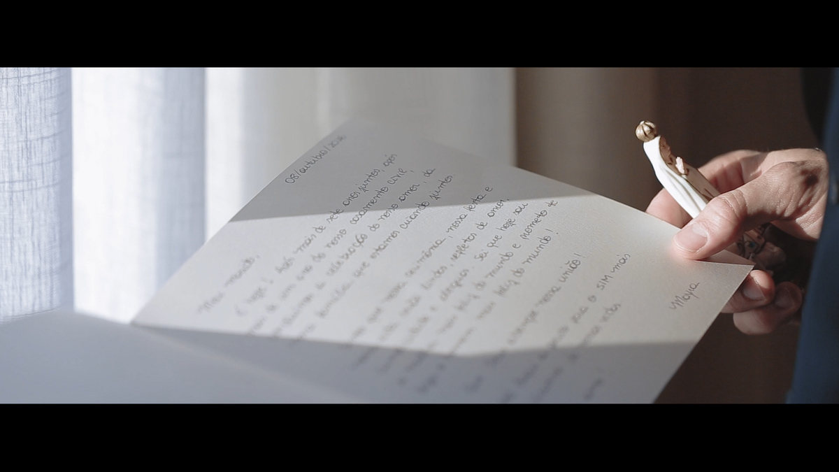 IMAGEM DA CARTA COM OS VOTOS DO NOIVO-CASA ITAIM-CASAMENTO MAYRA E RICARDO-FEITO POR HRT FILMES