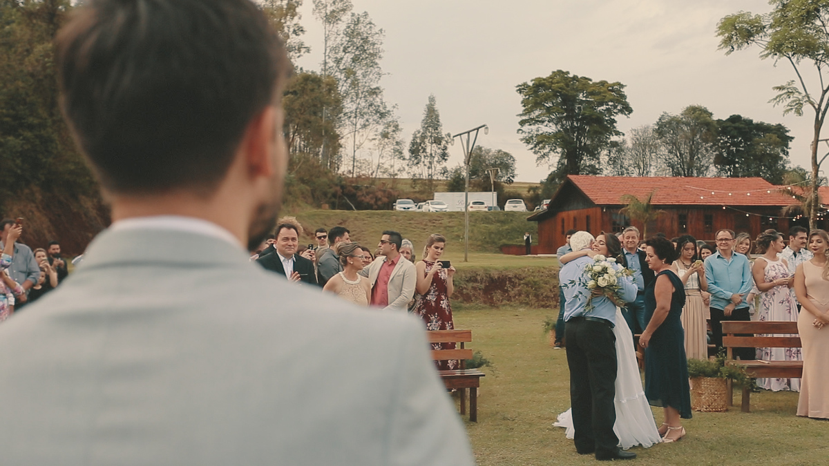 VÍDEO DE CASAMENTO MARLU E DIOGO IMAGEM NOIVO CHORANDO ENTRADA DA NOIVA PARANÁ BRASIL POR HRT  FILMES