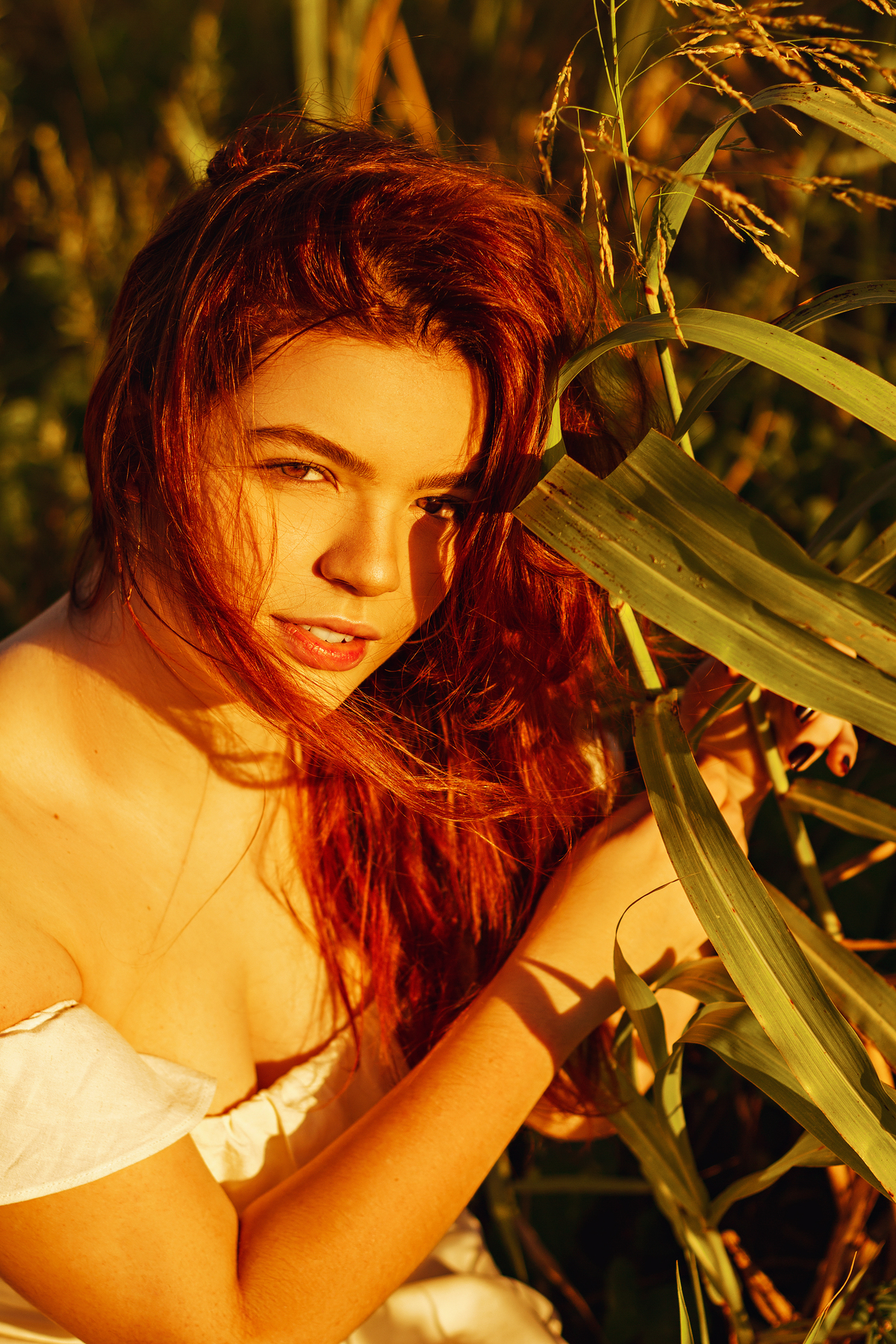 ensaio externo feminino em campo aberto na golden hour em Vitoria ES