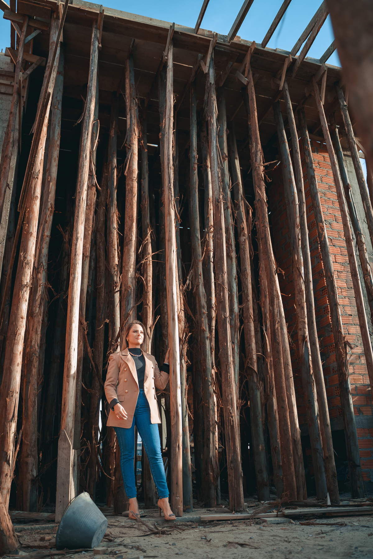 ensaio feminino empresarial profissional engenheira em tramandai na obra