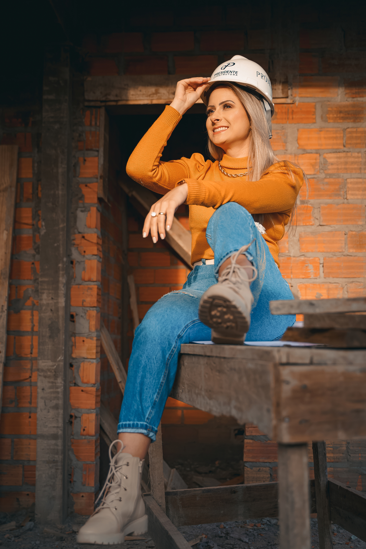 ensaio feminino empresarial profissional engenheira em tramandai na obra