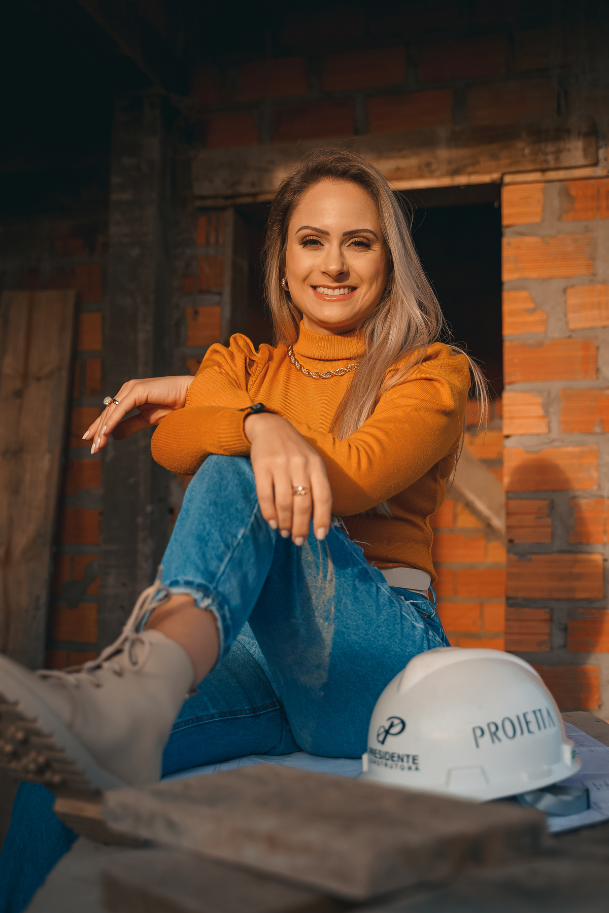 ensaio feminino empresarial profissional engenheira em tramandai na obra