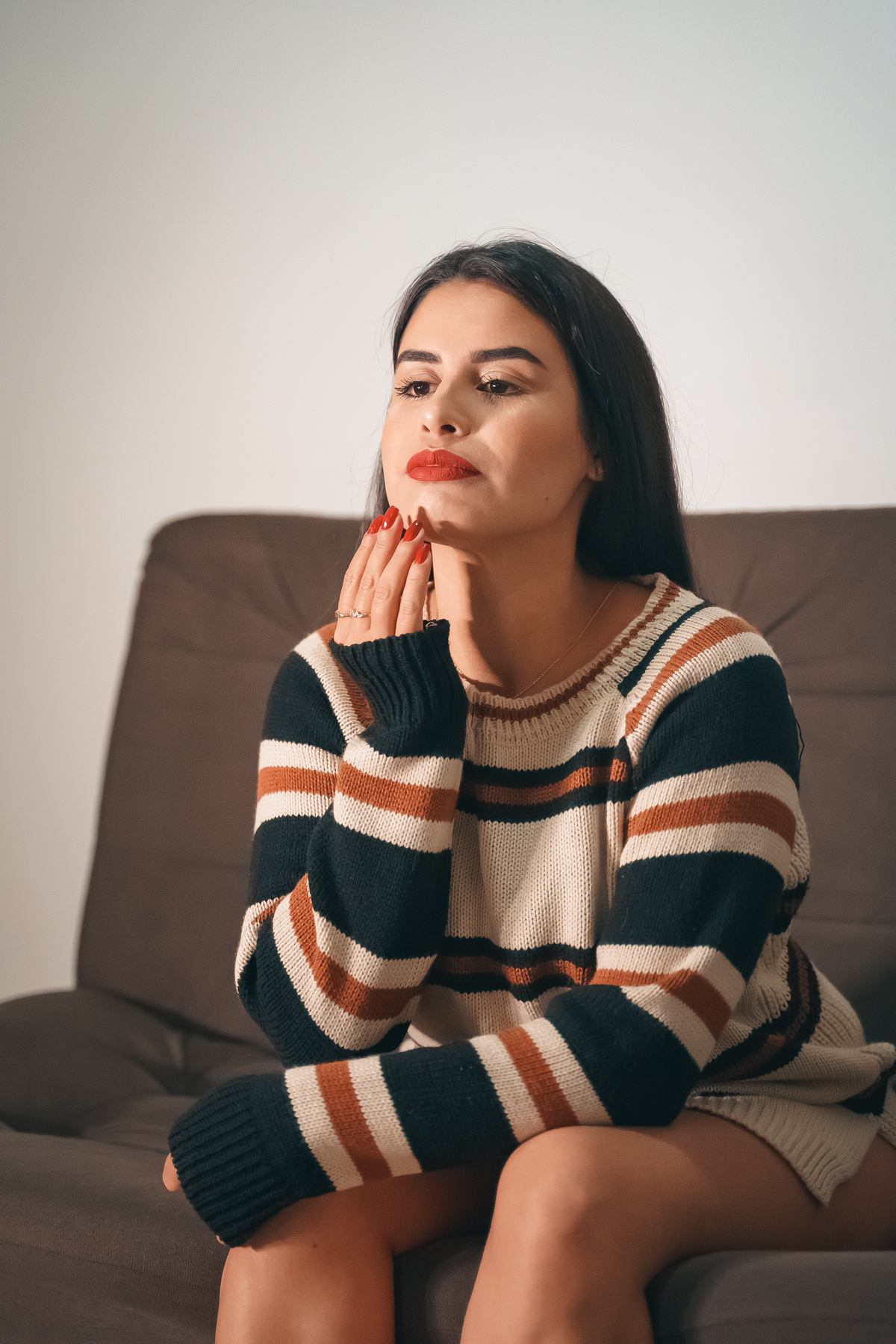 ensaio feminino intimista sensual interno em tramandai