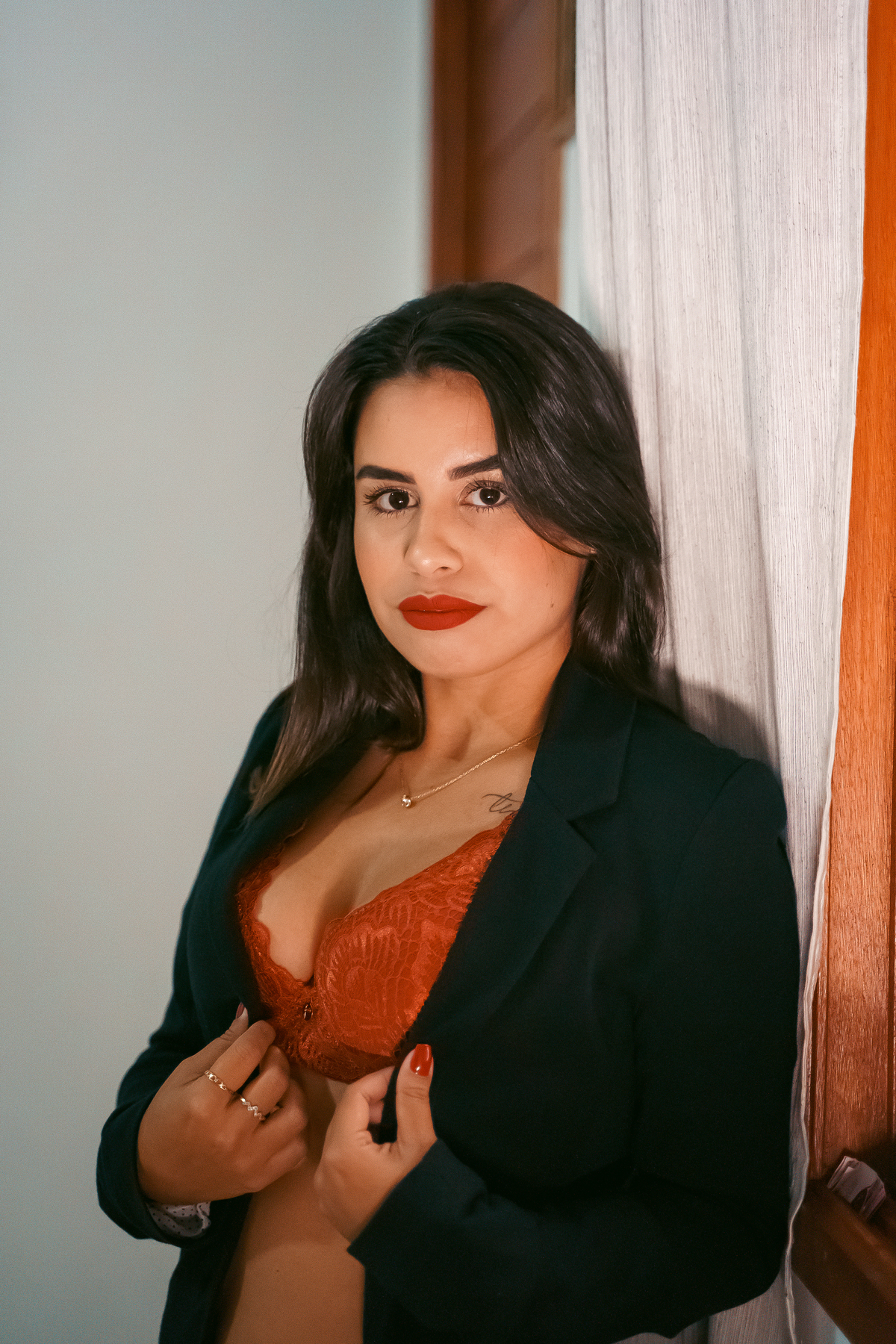 ensaio feminino intimista sensual interno em tramandai