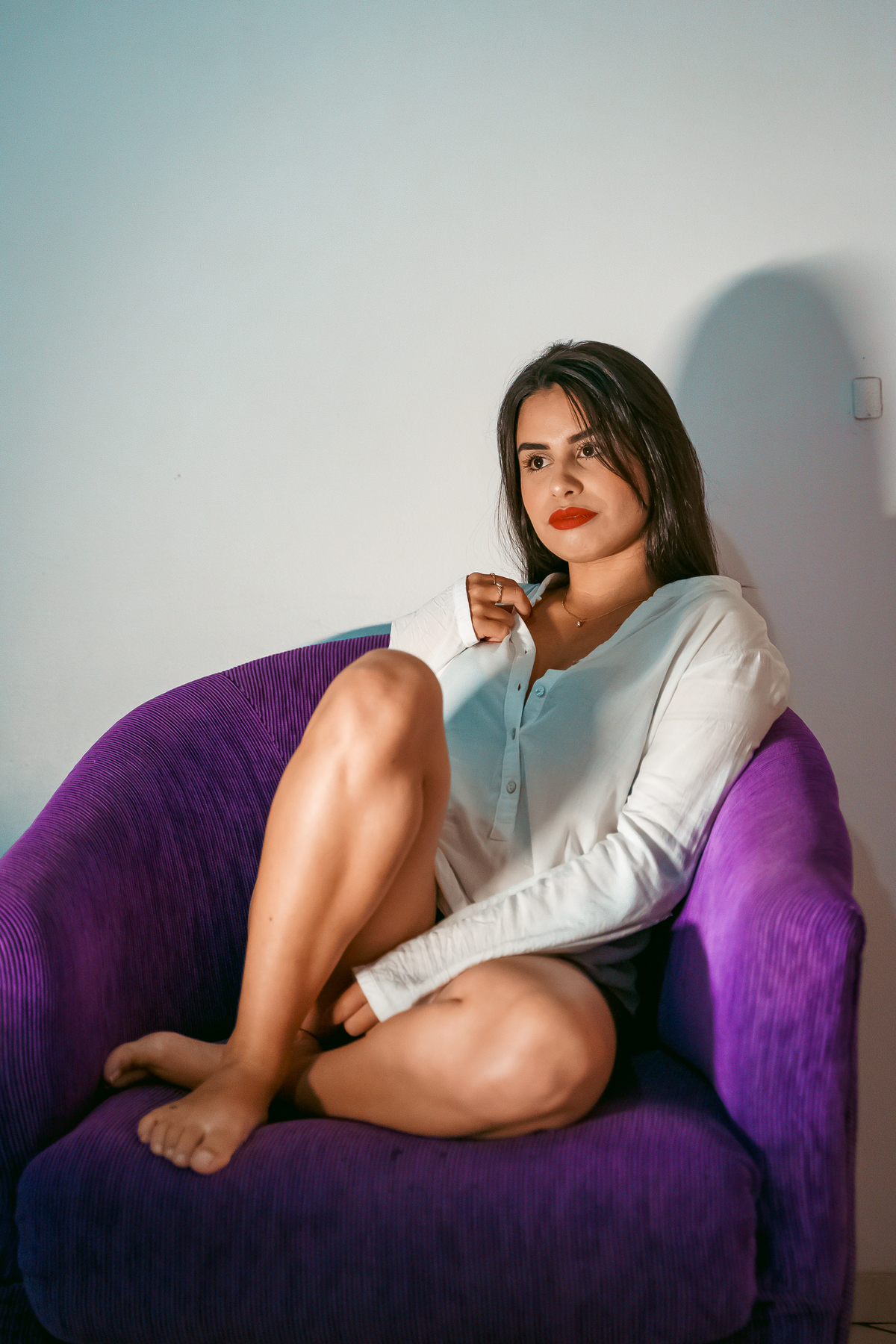 ensaio feminino intimista sensual interno em tramandai