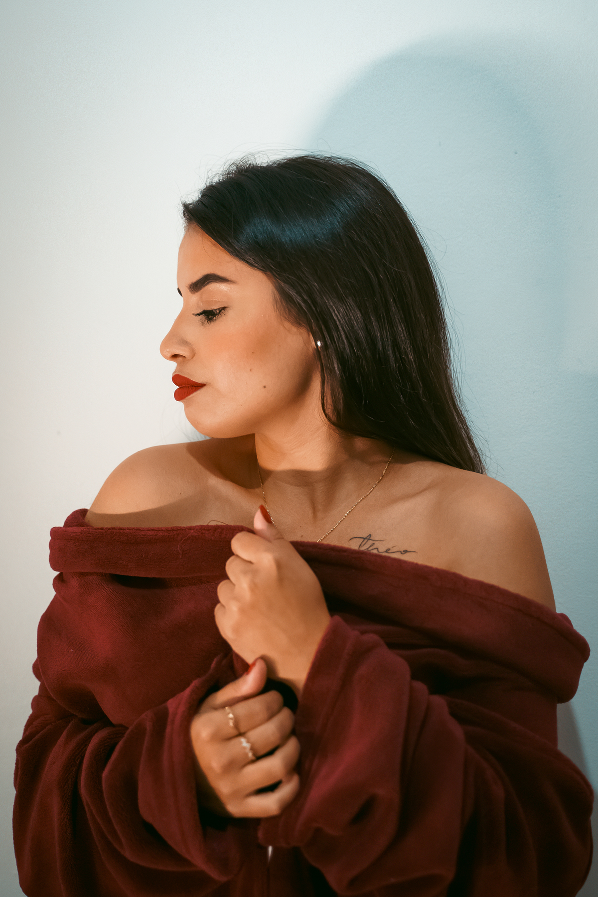 ensaio feminino intimista sensual interno em tramandai