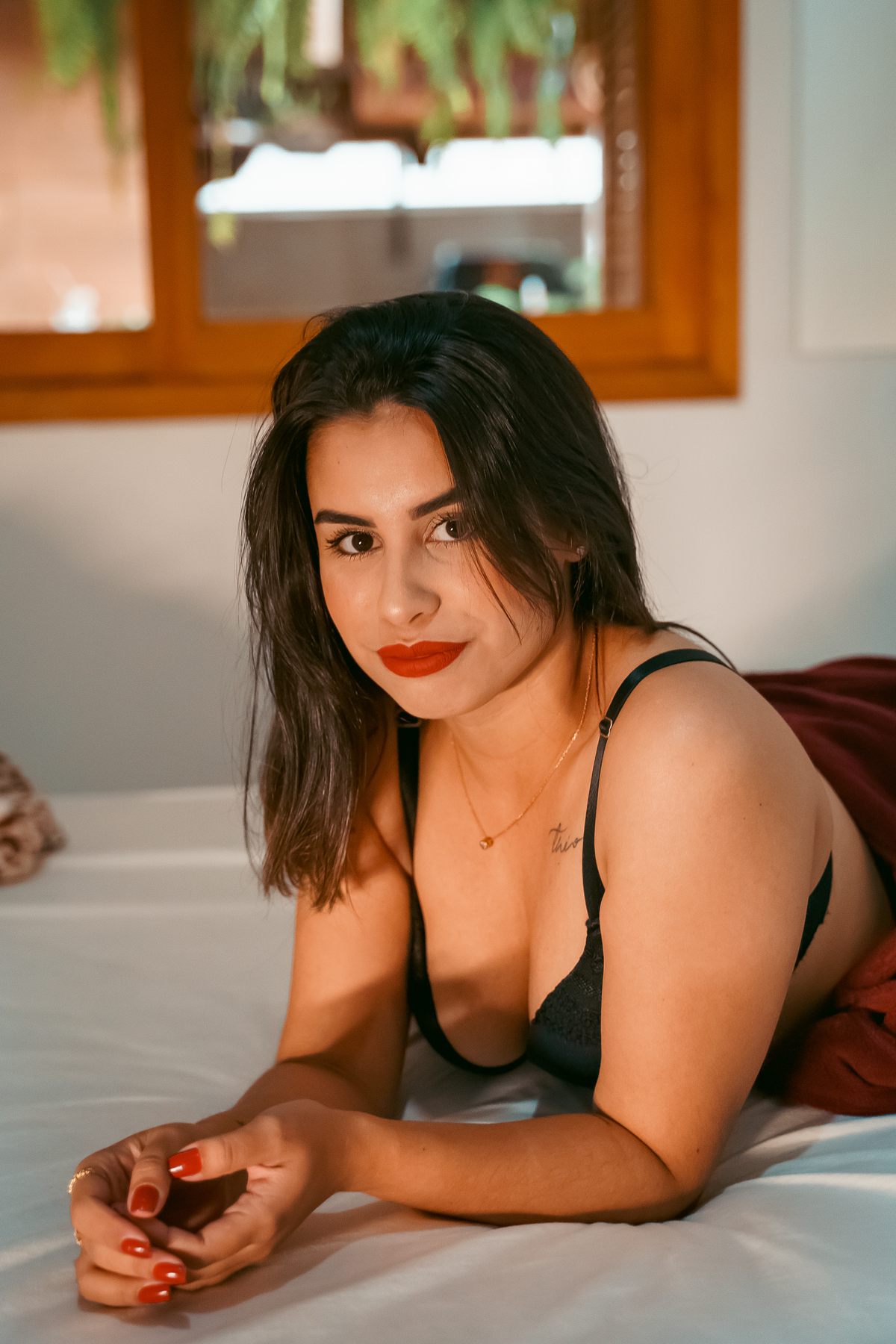 ensaio feminino intimista sensual interno em tramandai