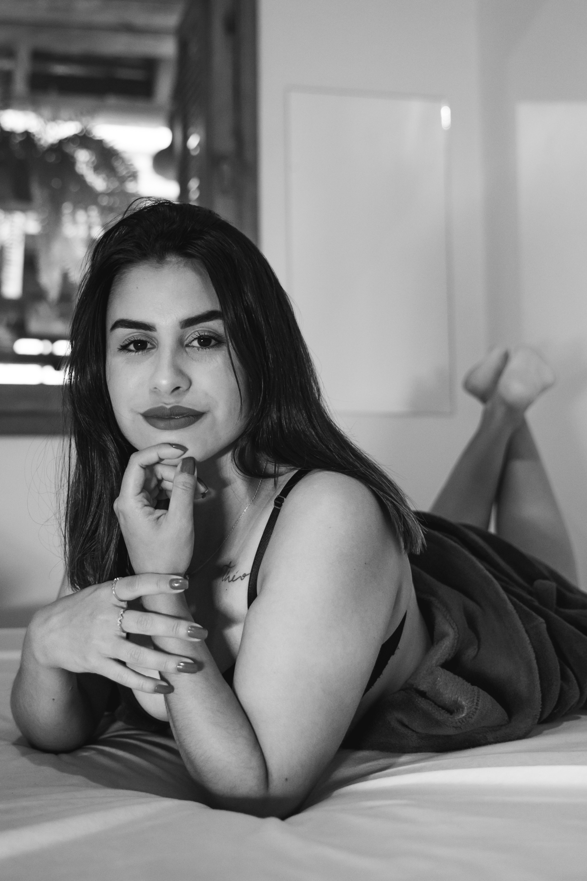 ensaio feminino intimista sensual interno em tramandai