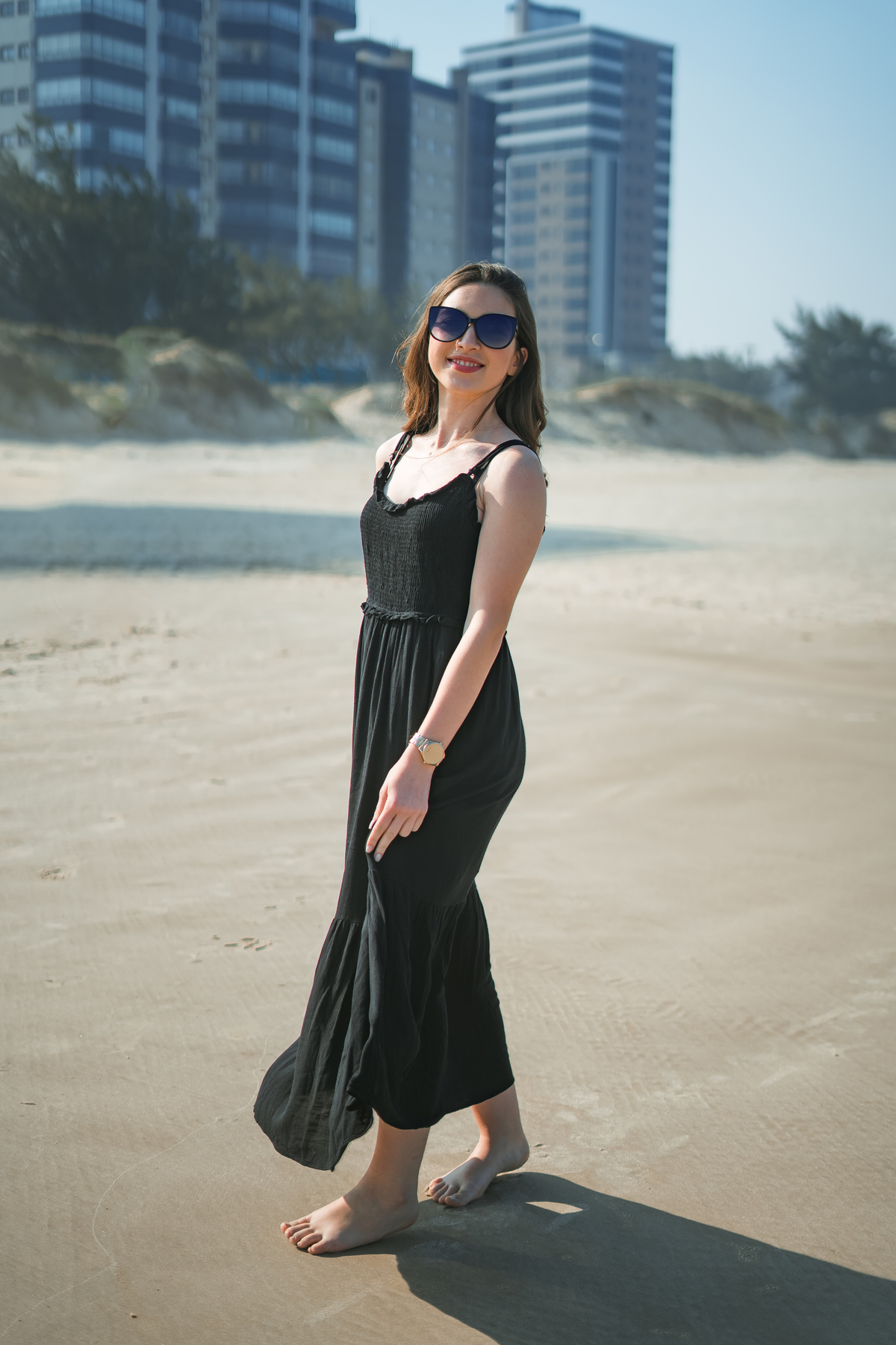 ensaio feminino na cafeteria e na praia em tramandaí ensaio interno e externo
