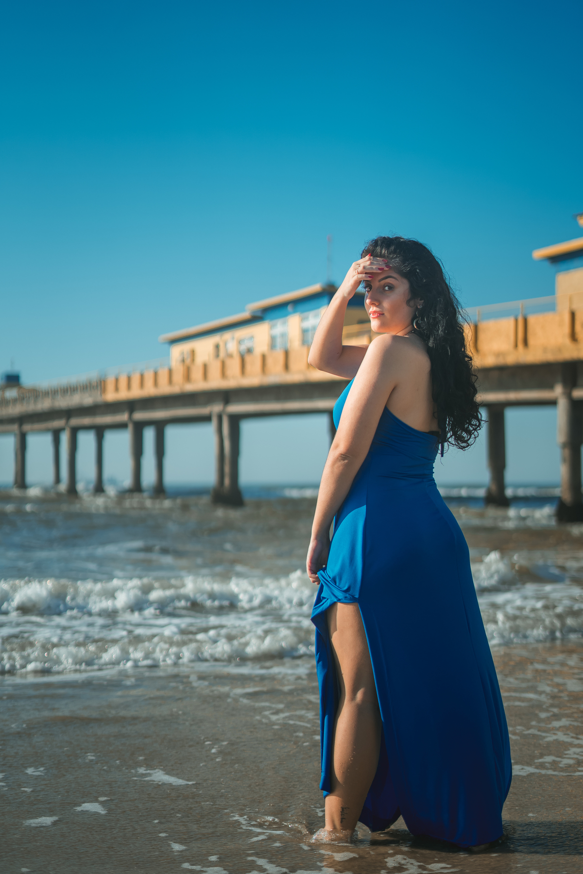 ensaio feminino externo na praia